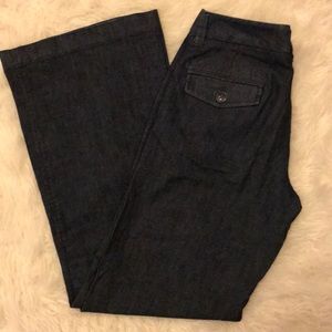 The GAP Trouser Fit 6 Regular Dark Denim Wide Leg